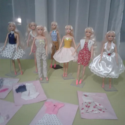 Kit 10 Roupinhas Roupas Para Boneca Barbie ou Frozen - Rose Atelie