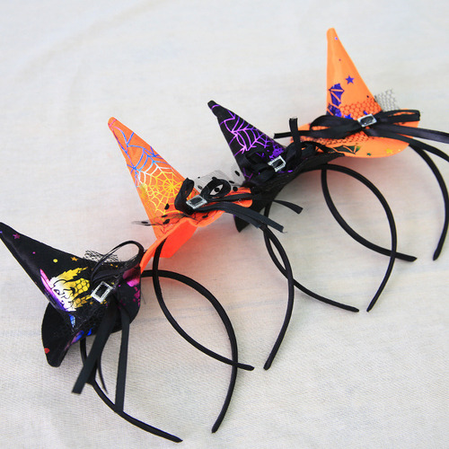 M Diadema Encaje Diadema Sombrero Puntiagudo Bruja