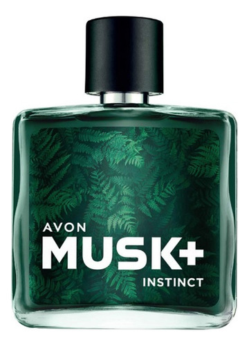 Colonia Musk+ Instinct Deo para hombre 75 ml Avon