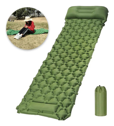 Colchoneta Inflable Plegable Outdoor Camping Trekking 