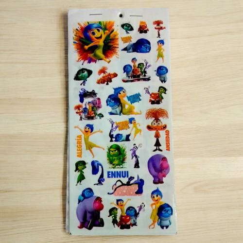 Block De Stikers Pegatinas Calcomanias Intensamente Escolar