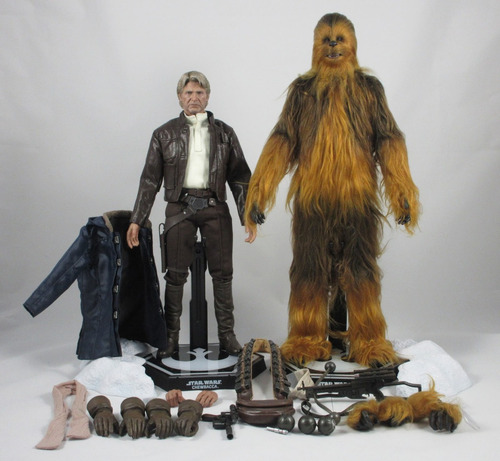 * Hot Toys Star Wars Episode 7 Han Solo Y Chewbacca