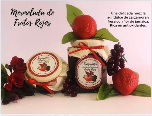 Mermelada Artesanal Gourmet De Frutos Rojos