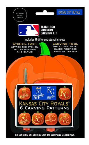 Mlb Juego Para Tallar Calabaza 6 Plantilla Naranja