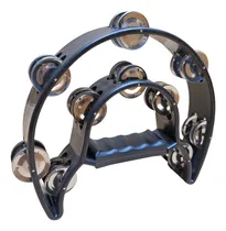 Comprar Panderetas Media Luna Doble 10 Chapas Negro California