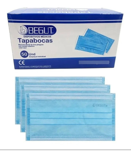 Tapabocas Antivirus- Caja X 50 Uni - Unidad A $2000