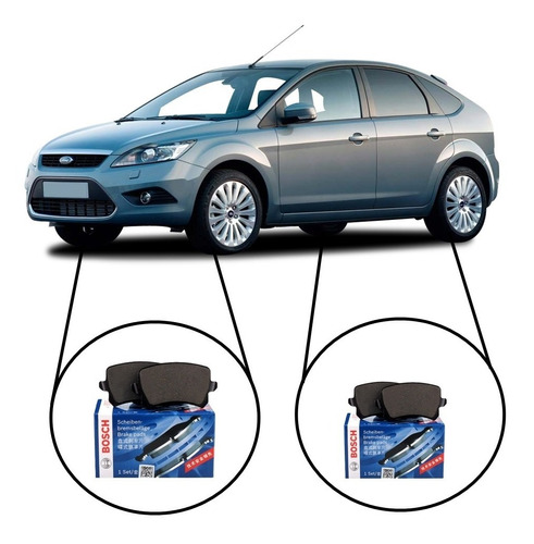 Pastilha Dianteira E Traseira Original Ford Focus 2009 Bosch