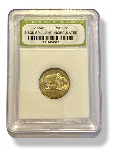 Sale!! 4 Monedas De 5 Centavos Americanos Bufalo (Usado)