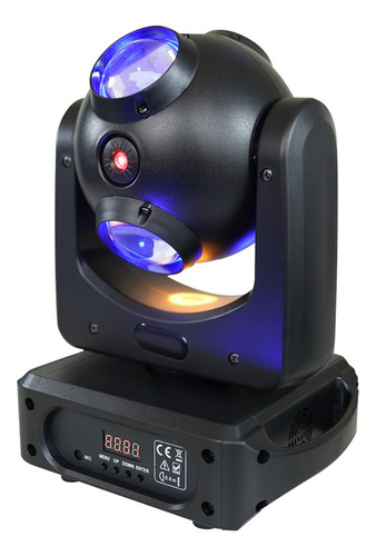 Scanner Iluminação Moving Head 4x20w Rgbw Laser 2x100mw