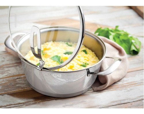 Bateria De Cocina Tramontina Ventura 4 Piezas Tapa Vidrio