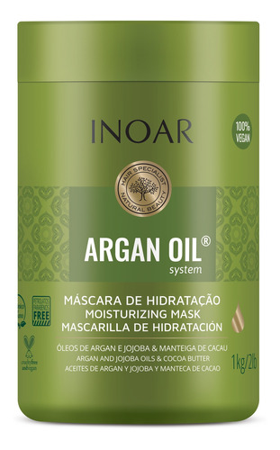 Argan Oil System Máscara Hidratante 1kg Inoar