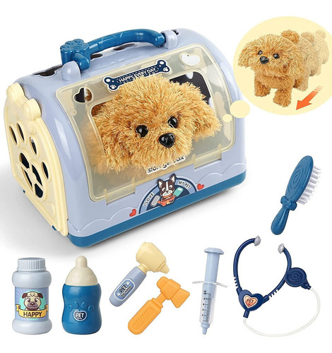 X Kit Médico Veterinário Conjunto De Brinquedos Para