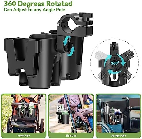 Kdd Portavasos Para Cochecito Con Soporte Para Teléfono, Por