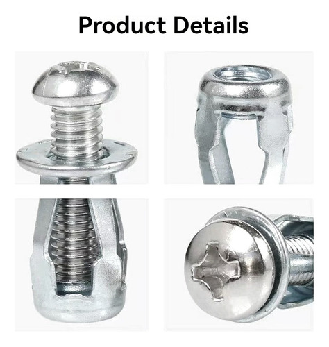 60 Unidades De Rebites De Expansão Jack Nut Nut Nut Screw Bo
