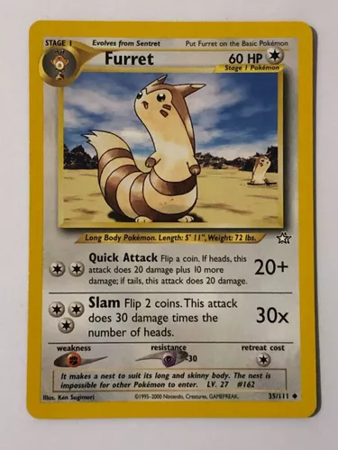 Furret Shiny Pelúcia Pokémon Center 43cm