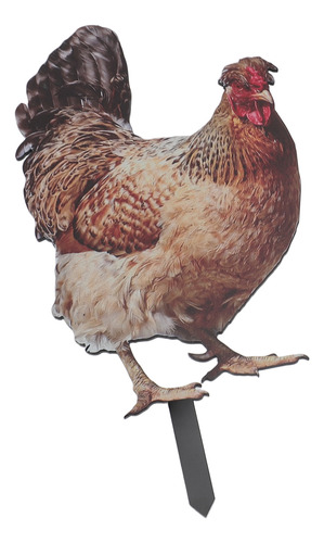 Adorno Acrílico Con Forma De Estaca De Gallina Para Jardín,