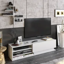 Comprar Mesa Tv Led Mueble Rack Moderno Melamina 18mm Modular...