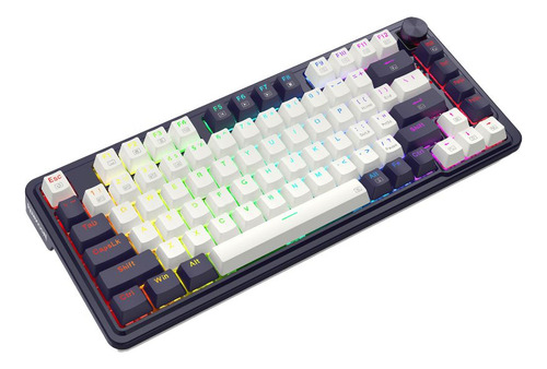 Teclado Gamer Redragon K673wb Rgb Pro Ucal Blanco Y Negro 6