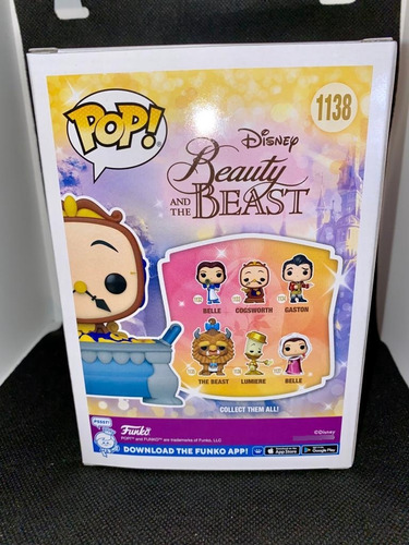 Funko Pop Disney La Bella Y La Bestia / Cogsworth 1138 Fs