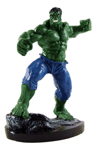 Boneco Hulk Em Resina 14cm