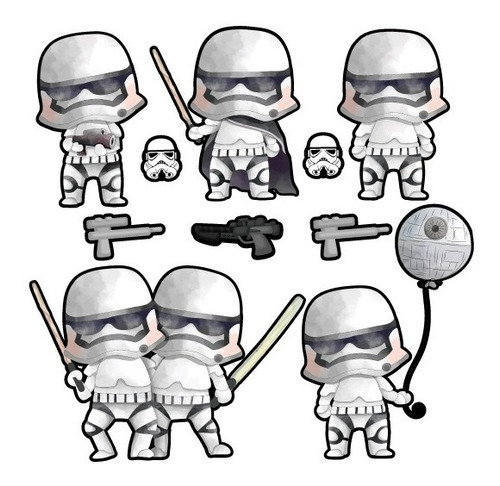 Decoración Cuarto Infantil Star Wars Stormtroopers Funko