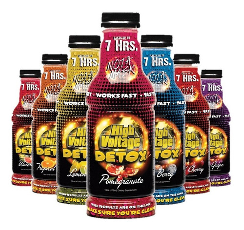 Kit High Voltage Detox + Rescue Ice Detox Bebidas Antidoping
