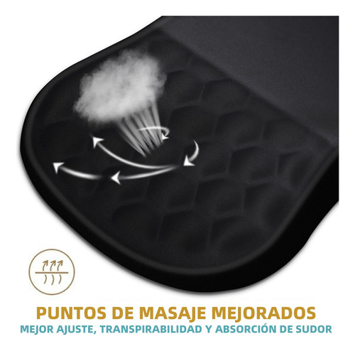 Alfombrilla De Ratón Ergonómica Con Soporte Para Muñeca Y