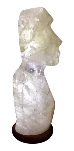 Cuarzo Blanco, Cristal Con Forma De Mohai Con Luz