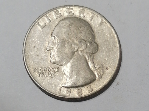 Moneda Cuarto De Dólar Estados Unidos 1983