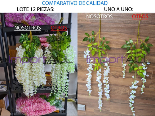 Lote Mayoreo 600 Piezas Wisteria Flor Artificial Boda | Envío gratis Lote Mayoreo 600 Piezas Wisteria Flor Artificial Boda | Envío gratis