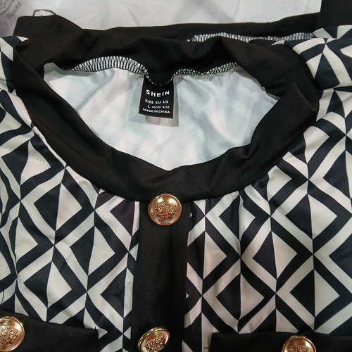 Vestido Shein Mangas Largas Elegante Y Moderno