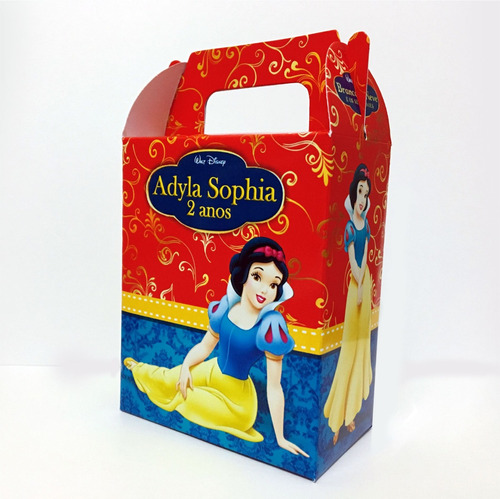 20 Caixinhas  Surpresa Personalizadas - Branca De Neve