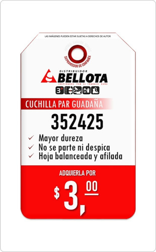 Imagen 3 de 4 de Cuchilla Para Guadañadora Bellota 352425 Pesada