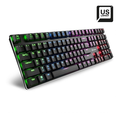 Teclado Sharkoon Usb Purewriter Rgb Red (us Layout) 