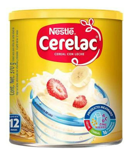 Cereal Con Leche Cerelac Probióticos A Partir De 1 Año 370 G