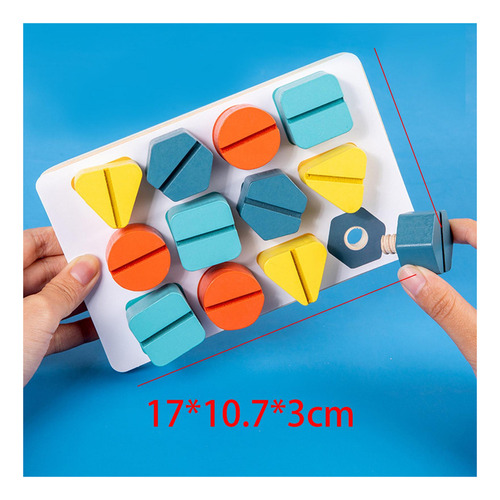 Montessori Tornillo Tuerca Juguetes Tornillo Montaje Niños