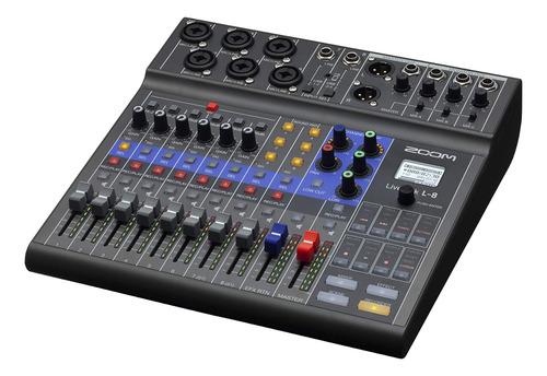 Consola Para Podcasts Zoom , Hasta 6 Micrófonos, Con Eq