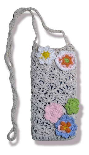 Bandolera Porta Celular Tejida Crochet Aesthetic 
