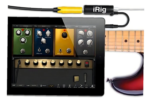 Adaptador de Substituição Tuimiyisou para Interface de Guitarra Irig, Cor Preta, para Interface de Áudio de Telefone, Guitarra, 5 Unidades