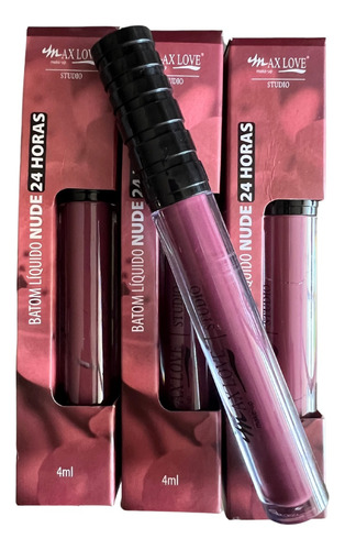 Batom Liquido Nude Efeito Matte 24h Max Love Studio Cor 06