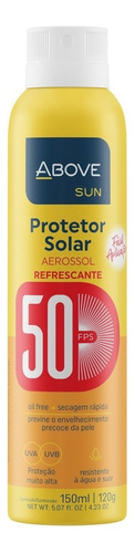 Kit 2 Filtro Solar Protetor Above Fator 50fps Spray 150ml