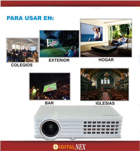 Proyector Led Portatil 6000 Lumens Android +3d +wifi Cuotas