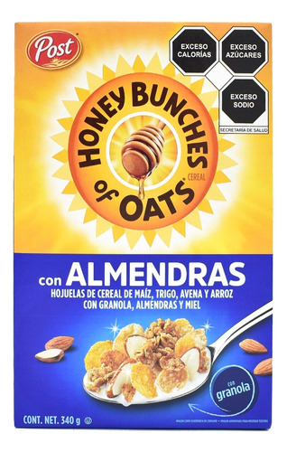 Post Cereal Multigrano Con Almendras Y Miel Honey Bunches 34