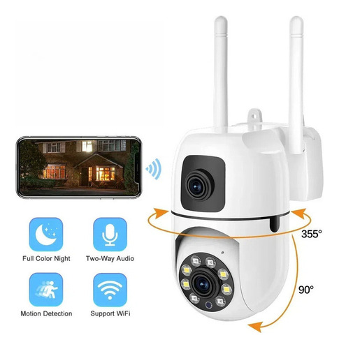 Bxjjqa1 Mini Câmera Ip Hd Com Lente Dupla, Vigilância V380