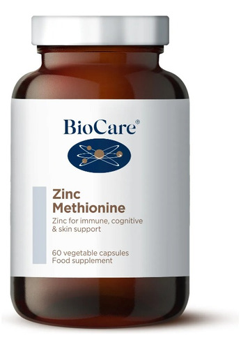 Biocare Zinc Metionina Inmunidad Piel Fertilidad 60 Capsulas