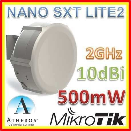 Ap Mikrotik Sxt Lite 2 600mhz 64mb 2.4ghz 27dbm Antena 10dbi