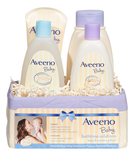 Aveeno Baby Daily Bathtime Solutions Set De Regalo Para Nut.