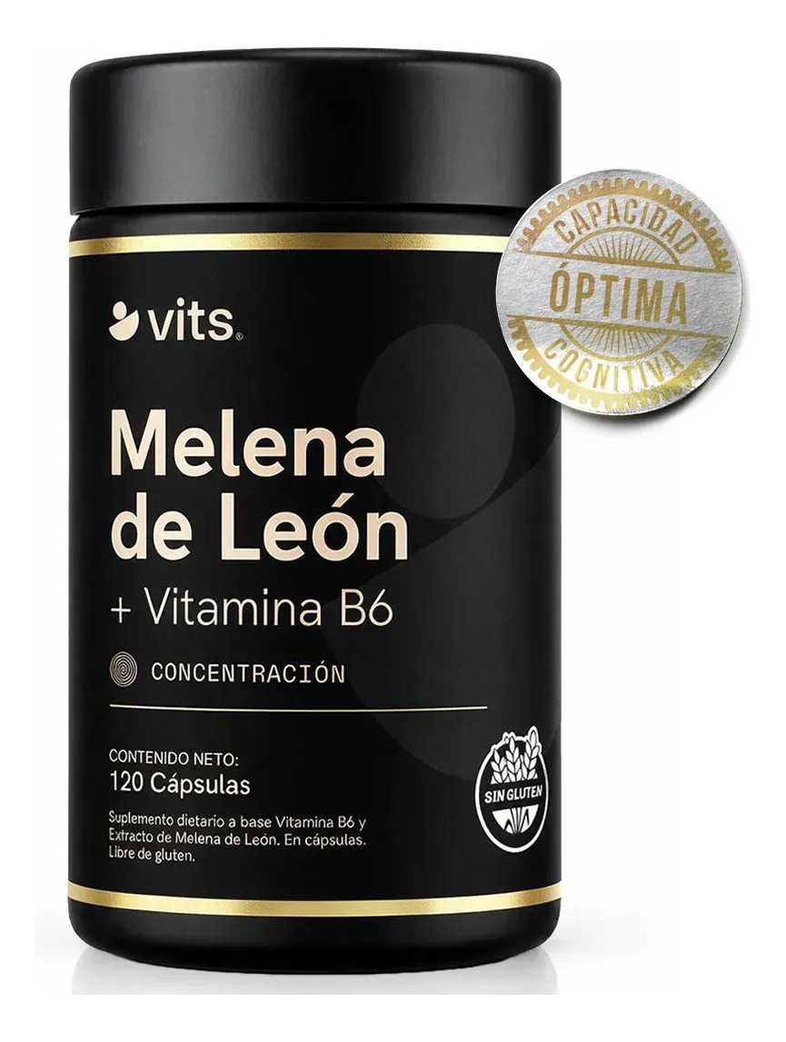 Melena De León 1000 Mg 120 Cápsulas Suministro Para 2 Meses - Concentración, Memoria, Claridad Mental - Hongo Adaptógeno Melena De León Cuerpo Fructífero