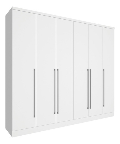 Guarda Roupa Casal 6 Portas 8 Gavetas Com Espelho Wt