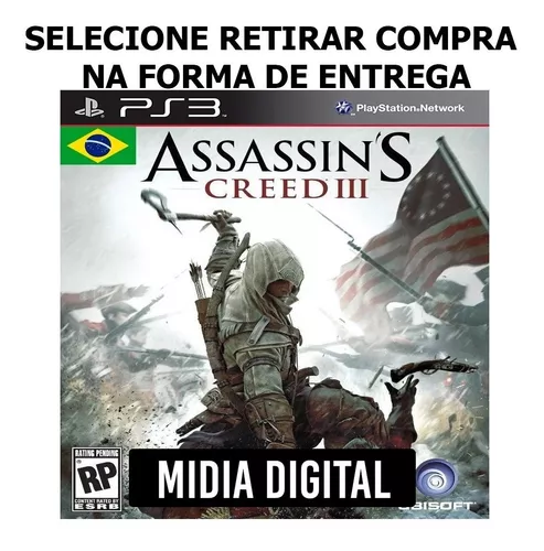 assassins creed black flag dublado para ps3 em mídia digital